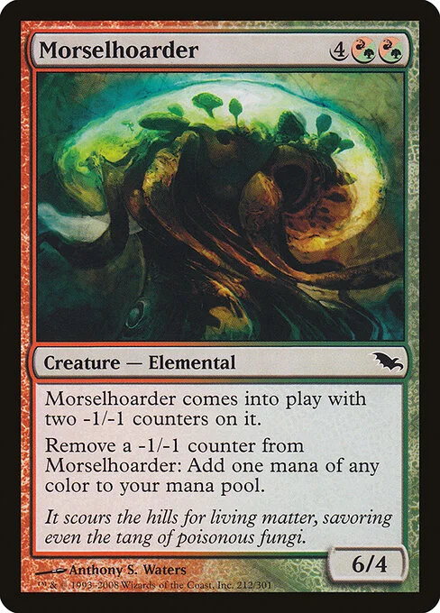 Morselhoarder, carta Magic di tipo Creature — Elemental illustrata da Anthony S. Waters