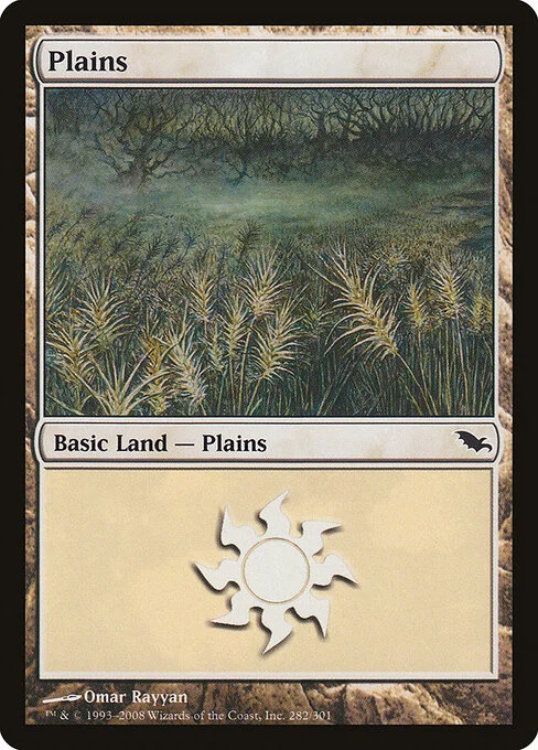 Plains, carta Magic di tipo Basic Land — Plains illustrata da Omar Rayyan