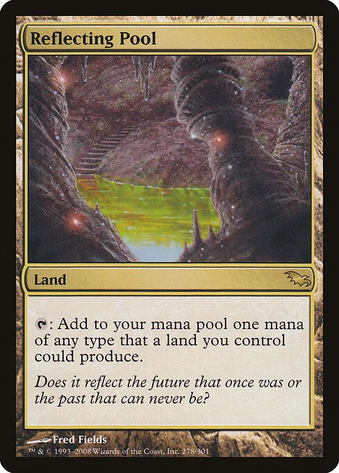 Reflecting Pool, carta Magic di tipo Land illustrata da Fred Fields