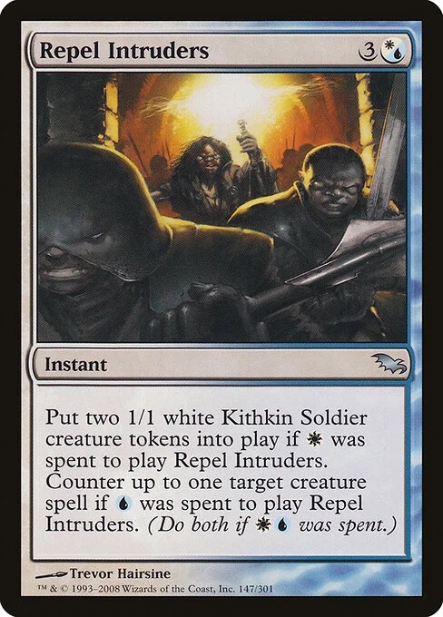 Repel Intruders, carta Magic di tipo Instant illustrata da Trevor Hairsine