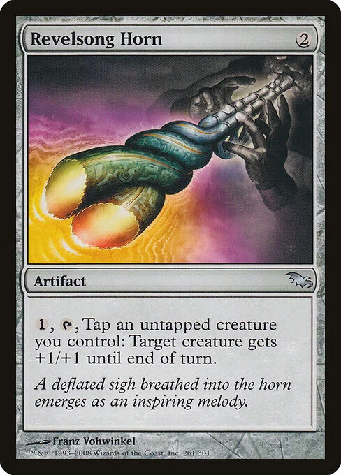 Revelsong Horn, carta Magic di tipo Artifact illustrata da Franz Vohwinkel