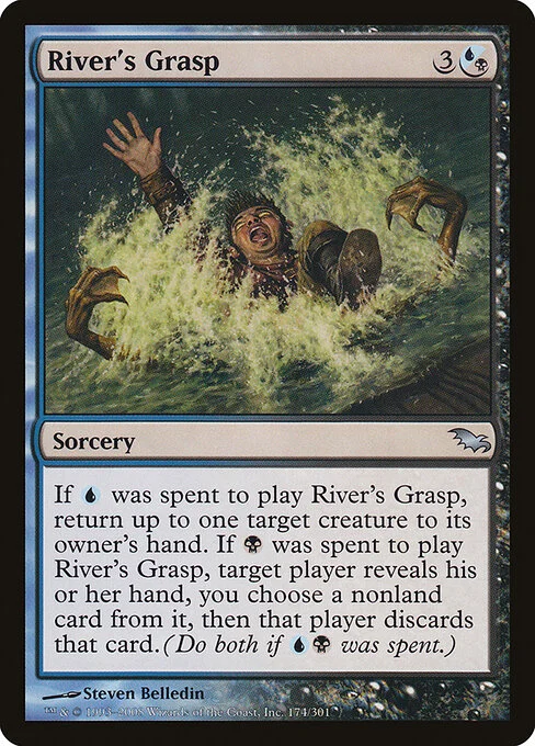 River's Grasp, carta Magic di tipo Sorcery illustrata da Steven Belledin