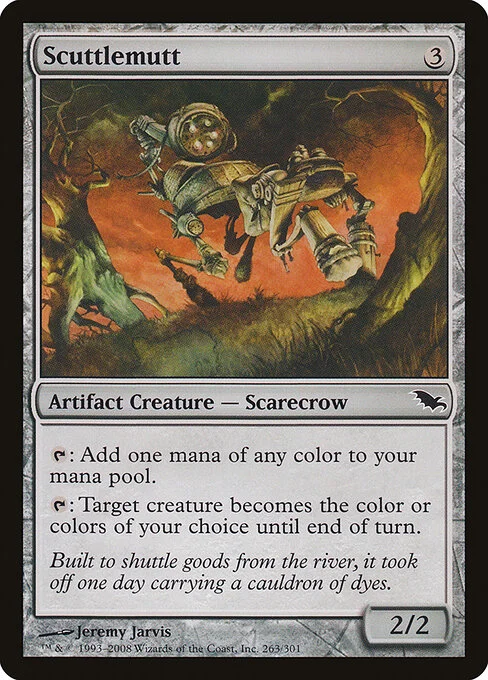 Scuttlemutt, carta Magic di tipo Artifact Creature — Scarecrow illustrata da Jeremy Jarvis
