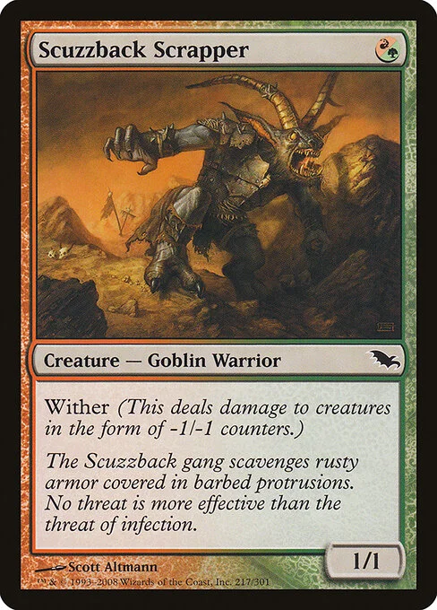 Scuzzback Scrapper, carta Magic di tipo Creature — Goblin Warrior illustrata da Scott Altmann