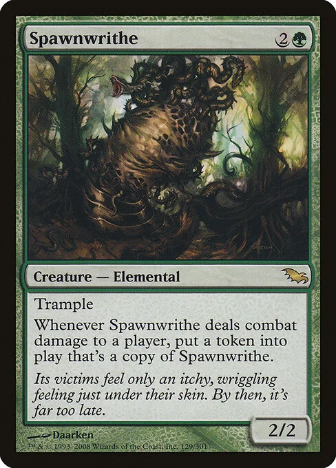 Spawnwrithe, carta Magic di tipo Creature — Elemental illustrata da Daarken