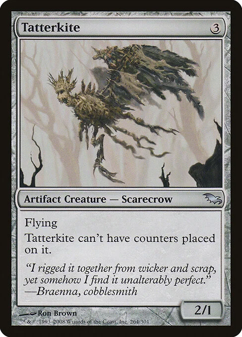 Tatterkite, carta Magic di tipo Artifact Creature — Scarecrow illustrata da Ron Brown