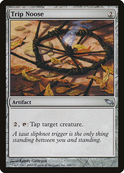 Trip Noose, carta Magic di tipo Artifact illustrata da Randy Gallegos