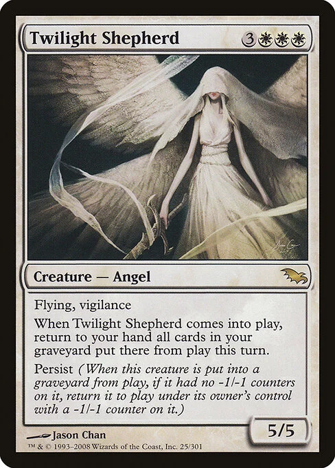 Twilight Shepherd, carta Magic di tipo Creature — Angel illustrata da Jason Chan