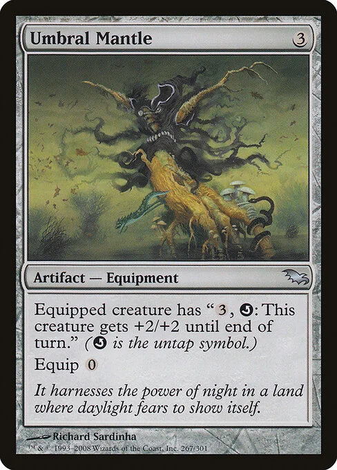 Umbral Mantle, carta Magic di tipo Artifact — Equipment illustrata da Richard Sardinha