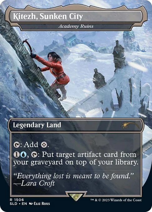 Academy Ruins, carta Magic di tipo Legendary Land illustrata da Eliz Roxs