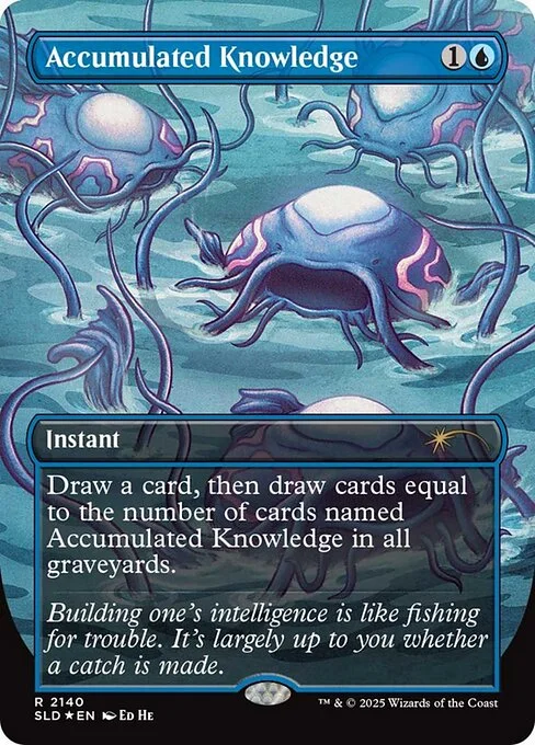 Accumulated Knowledge, carta Magic di tipo Instant illustrata da Ed He