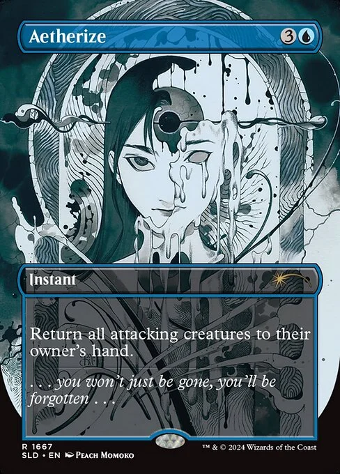 Aetherize, carta Magic di tipo Instant illustrata da Peach Momoko