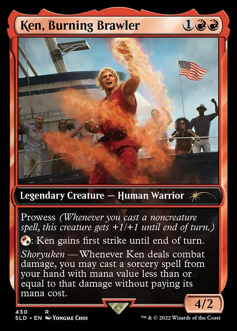 Aisha of Sparks and Smoke, carta Magic di tipo Legendary Creature — Human Warrior illustrata da Yongjae Choi