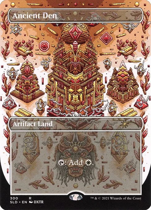 Ancient Den, carta Magic di tipo Artifact Land illustrata da DXTR
