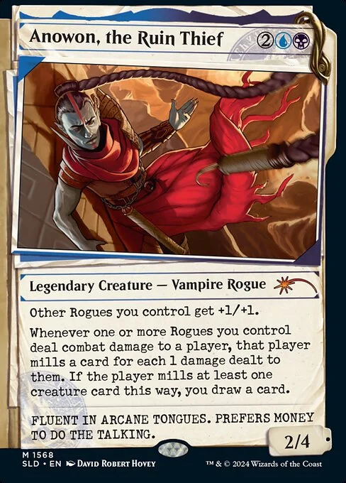 Anowon, the Ruin Thief, carta Magic di tipo Legendary Creature — Vampire Rogue illustrata da David Robert Hovey