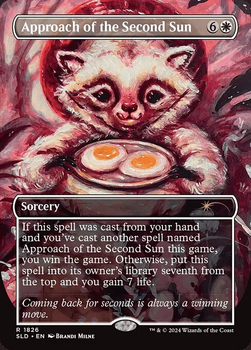 Approach of the Second Sun, carta Magic di tipo Sorcery illustrata da Brandi Milne
