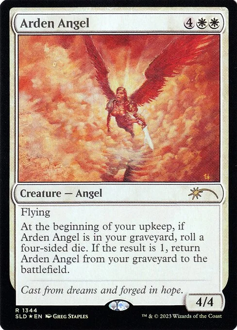Arden Angel, carta Magic di tipo Creature — Angel illustrata da Greg Staples
