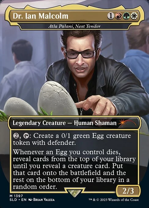 Atla Palani, Nest Tender, carta Magic di tipo Legendary Creature — Human Shaman illustrata da Brian Valeza