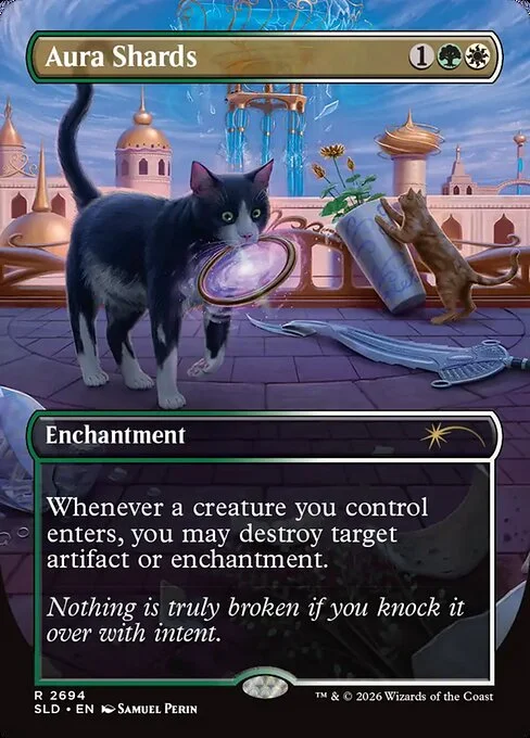 Aura Shards, carta Magic di tipo Enchantment illustrata da Samuel Perin
