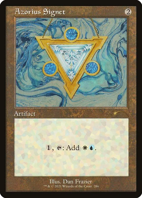 Azorius Signet, carta Magic di tipo Artifact illustrata da Dan Frazier