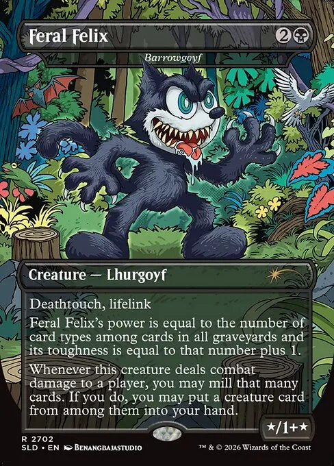 Barrowgoyf, carta Magic di tipo Creature — Lhurgoyf illustrata da Benangbajastudio
