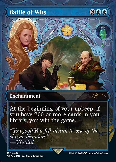 Battle of Wits, carta Magic di tipo Enchantment illustrata da Anna Pavleeva