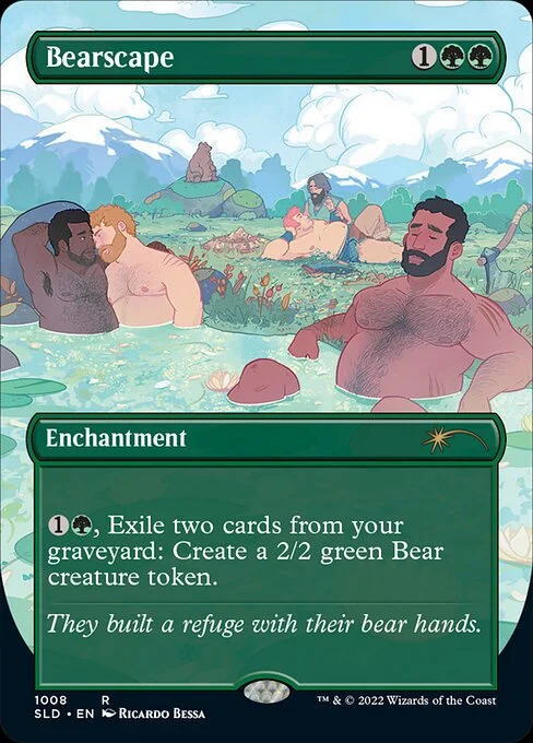 Bearscape, carta Magic di tipo Enchantment illustrata da Ricardo Bessa