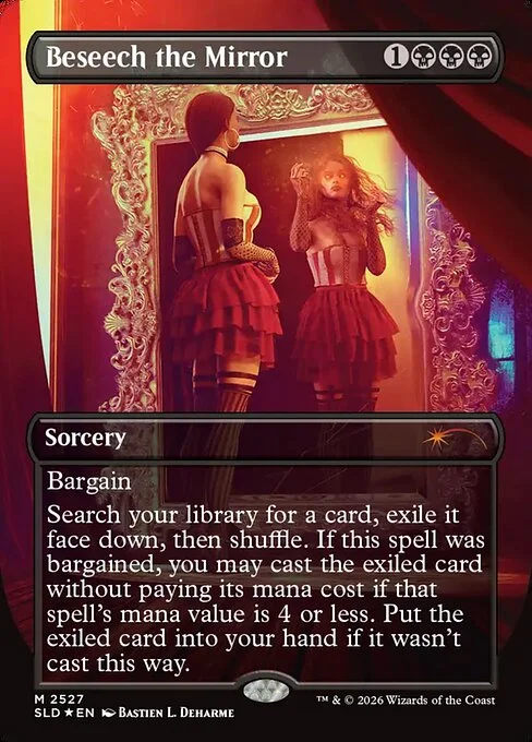 Beseech the Mirror, carta Magic di tipo Sorcery illustrata da Bastien L. Deharme