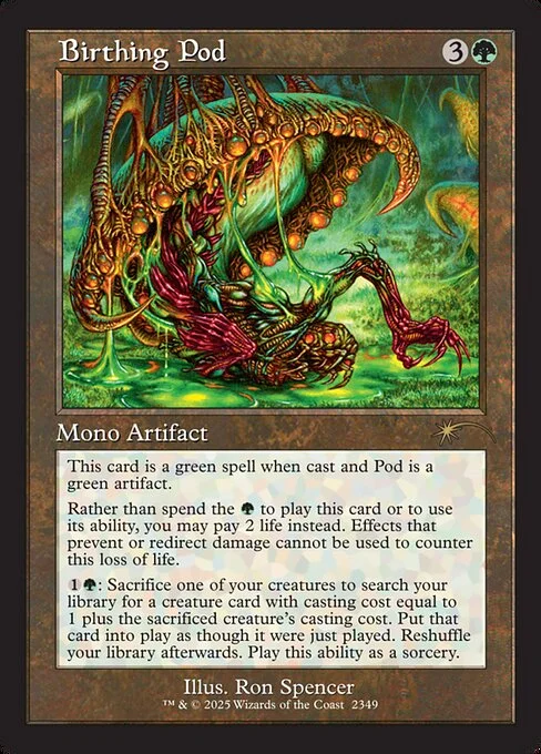 Birthing Pod, carta Magic di tipo Artifact illustrata da Ron Spencer