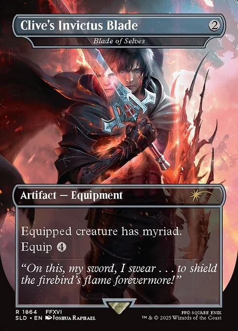 Blade of Selves, carta Magic di tipo Artifact — Equipment illustrata da Joshua Raphael