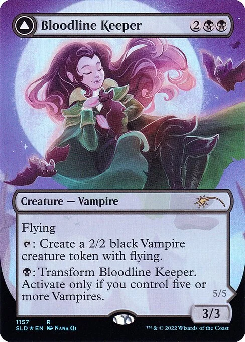 Bloodline Keeper // Lord of Lineage, carta Magic di tipo Creature — Vampire // Creature — Vampire illustrata da Nana Qi & GodMachine