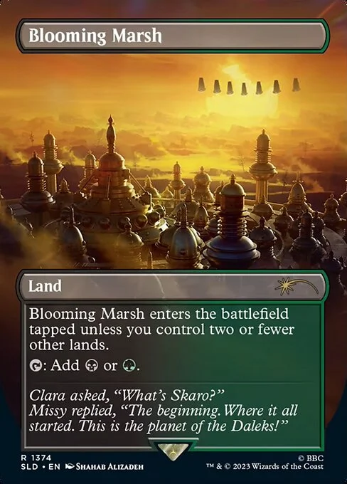 Blooming Marsh, carta Magic di tipo Land illustrata da Shahab Alizadeh