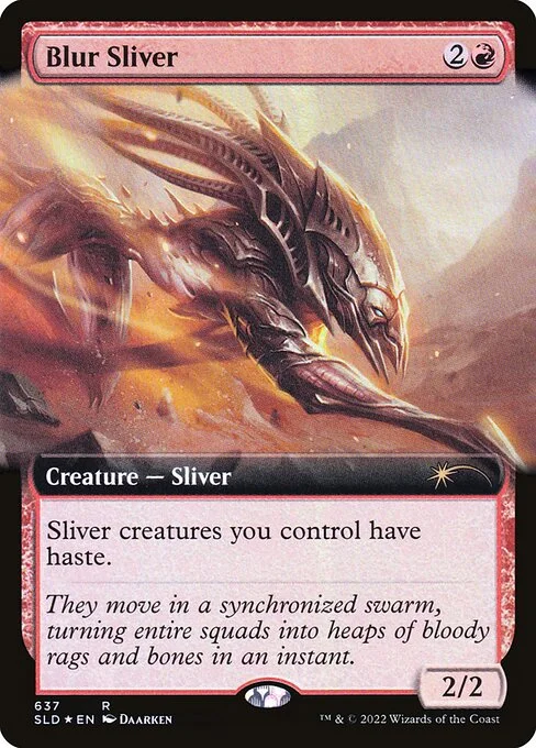 Blur Sliver, carta Magic di tipo Creature — Sliver illustrata da Daarken