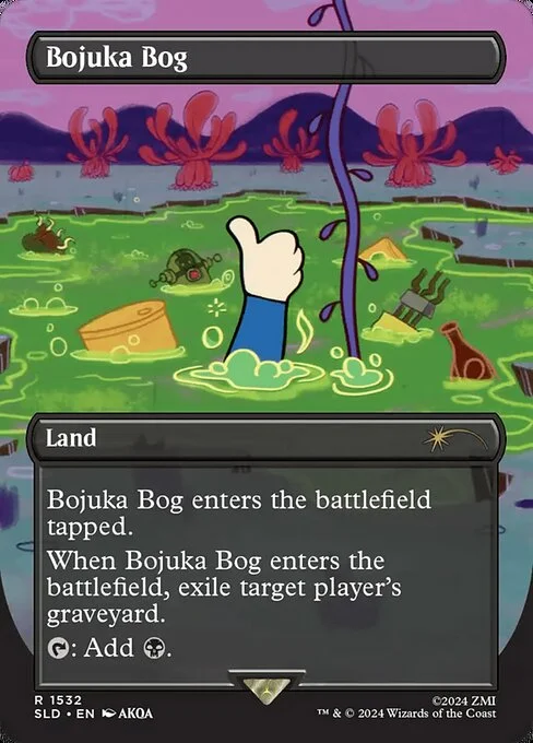 Bojuka Bog, carta Magic di tipo Land illustrata da AKQA