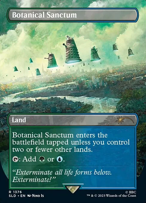 Botanical Sanctum, carta Magic di tipo Land illustrata da Nino Is
