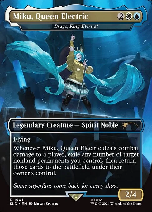 Brago, King Eternal, carta Magic di tipo Legendary Creature — Spirit Noble illustrata da Micah Epstein