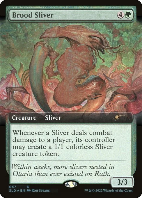 Brood Sliver, carta Magic di tipo Creature — Sliver illustrata da Ron Spears