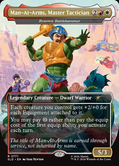 Bruenor Battlehammer, carta Magic di tipo Legendary Creature — Dwarf Warrior illustrata da Josh Newton