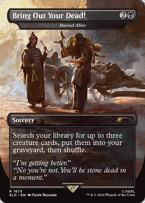 Buried Alive, carta Magic di tipo Sorcery illustrata da Filipe Pagliuso