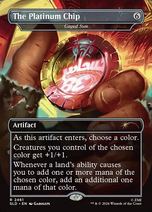 Caged Sun, carta Magic di tipo Artifact illustrata da Gaboleps