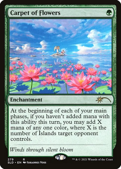 Carpet of Flowers, carta Magic di tipo Enchantment illustrata da Johannes Voss