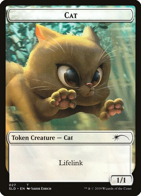 Cat, carta Magic di tipo Token Creature — Cat illustrata da Jakob Eirich