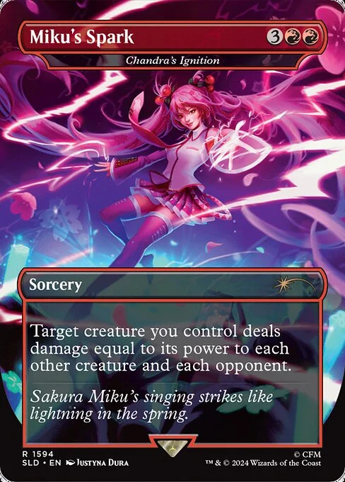 Chandra's Ignition, carta Magic di tipo Sorcery illustrata da Justyna Dura