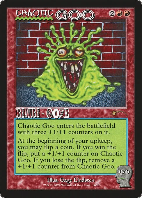 Chaotic Goo, carta Magic di tipo Creature — Ooze illustrata da Gage Lindsten