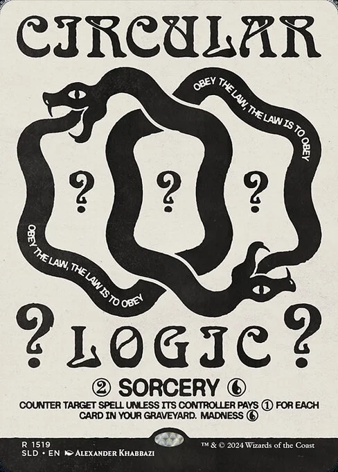 Circular Logic, carta Magic di tipo Instant illustrata da Alexander Khabbazi