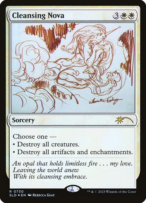 Cleansing Nova, carta Magic di tipo Sorcery illustrata da Rebecca Guay