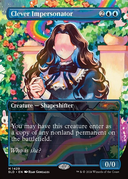 Clever Impersonator, carta Magic di tipo Creature — Shapeshifter illustrata da Rian Gonzales