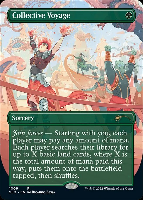 Collective Voyage, carta Magic di tipo Sorcery illustrata da Ricardo Bessa