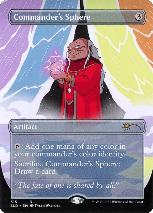 Commander's Sphere, carta Magic di tipo Artifact illustrata da Tyler Walpole