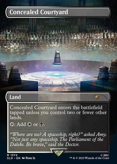 Concealed Courtyard, carta Magic di tipo Land illustrata da Nino Is